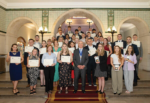 New members at the Admission Ceremony